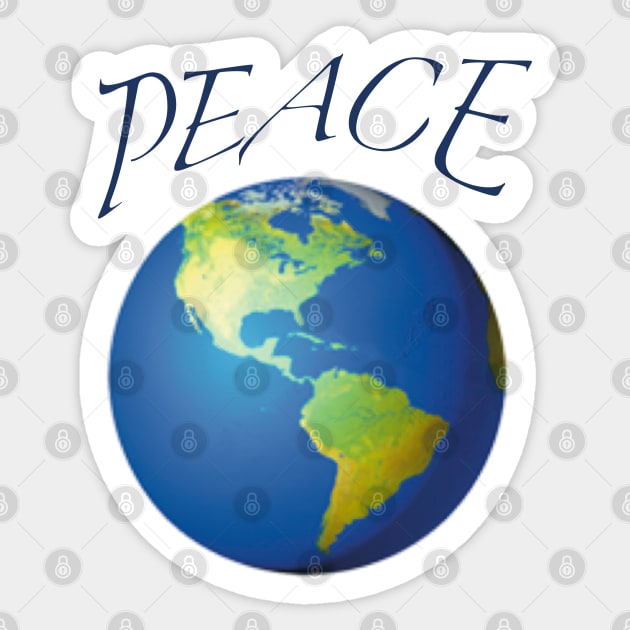 Global Peace Sticker by designs-by-ann